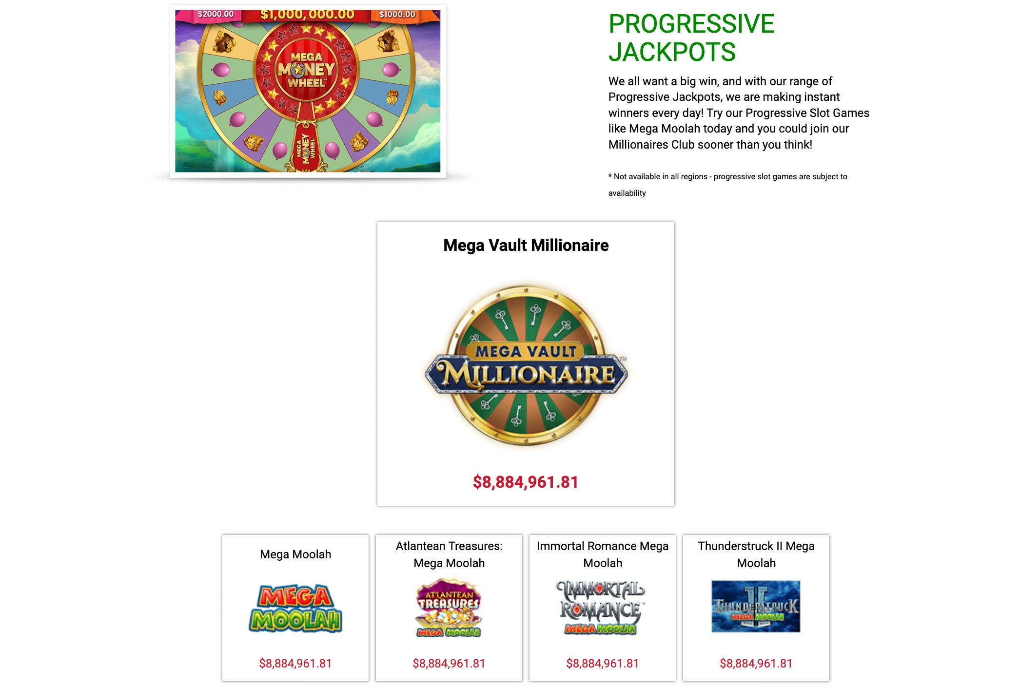 Progressive jackpots: the millionaire makers Progressive jackpots: the millionaire makers